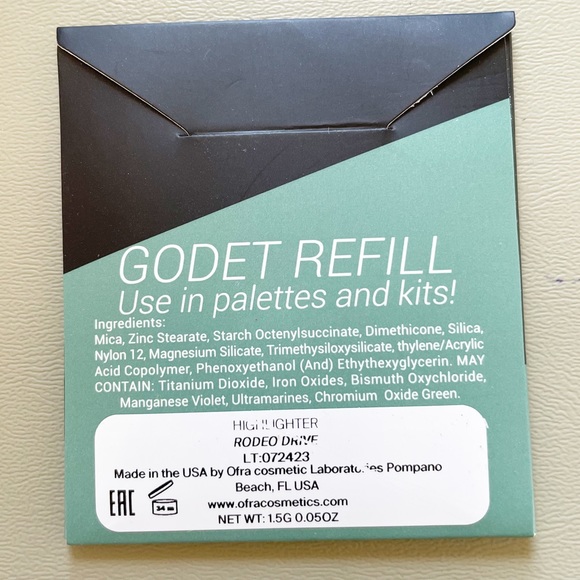 NEW OFRA Godet Rodeo Drive Single Powder Highlighter Refill 1.5 g / 0.05 oz - Picture 3 of 3